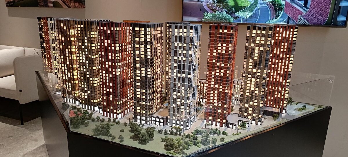 Макет комплекса в офисе продаж. Фото: Наталья Савина
