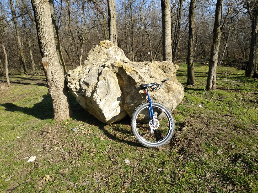 Камень у дороги к базе отдыха. г. Армавир (Россия).