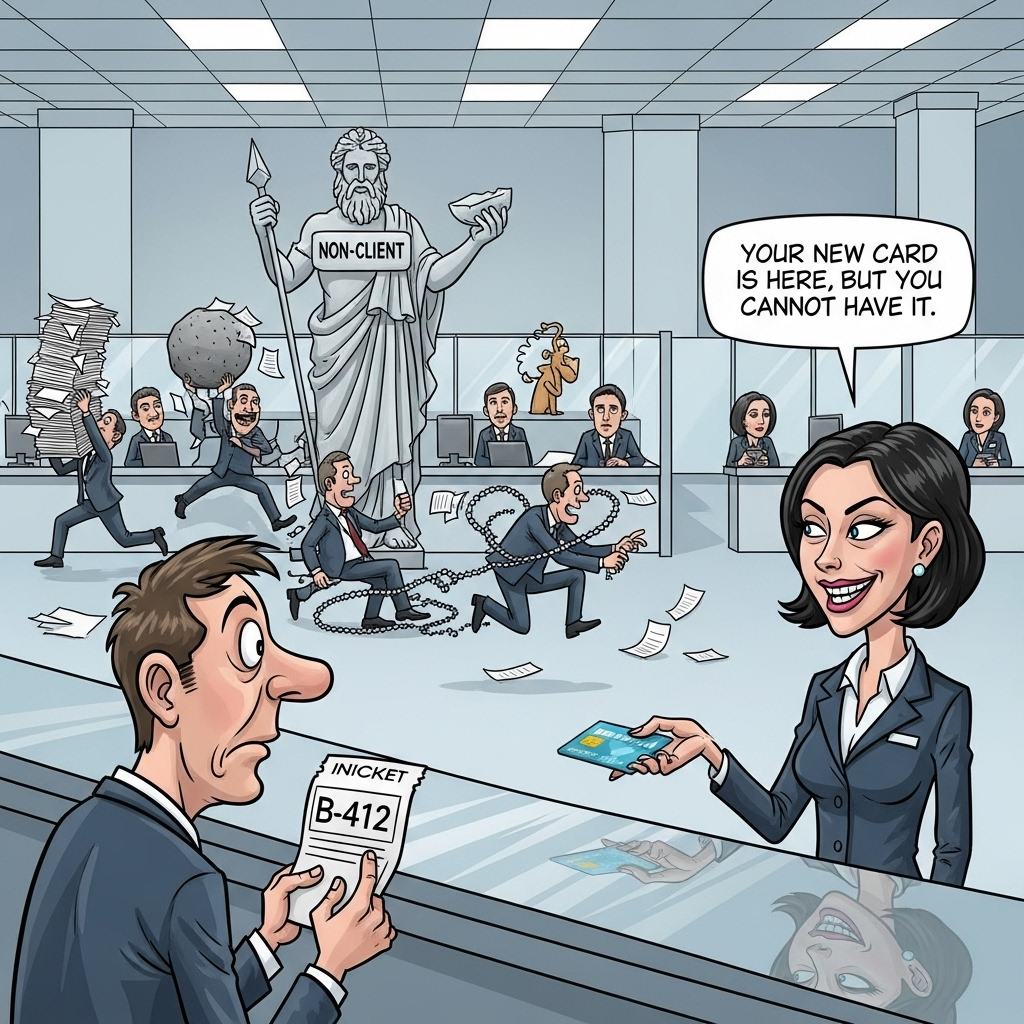 Ваша новая карта у нас, но вы ее не получите