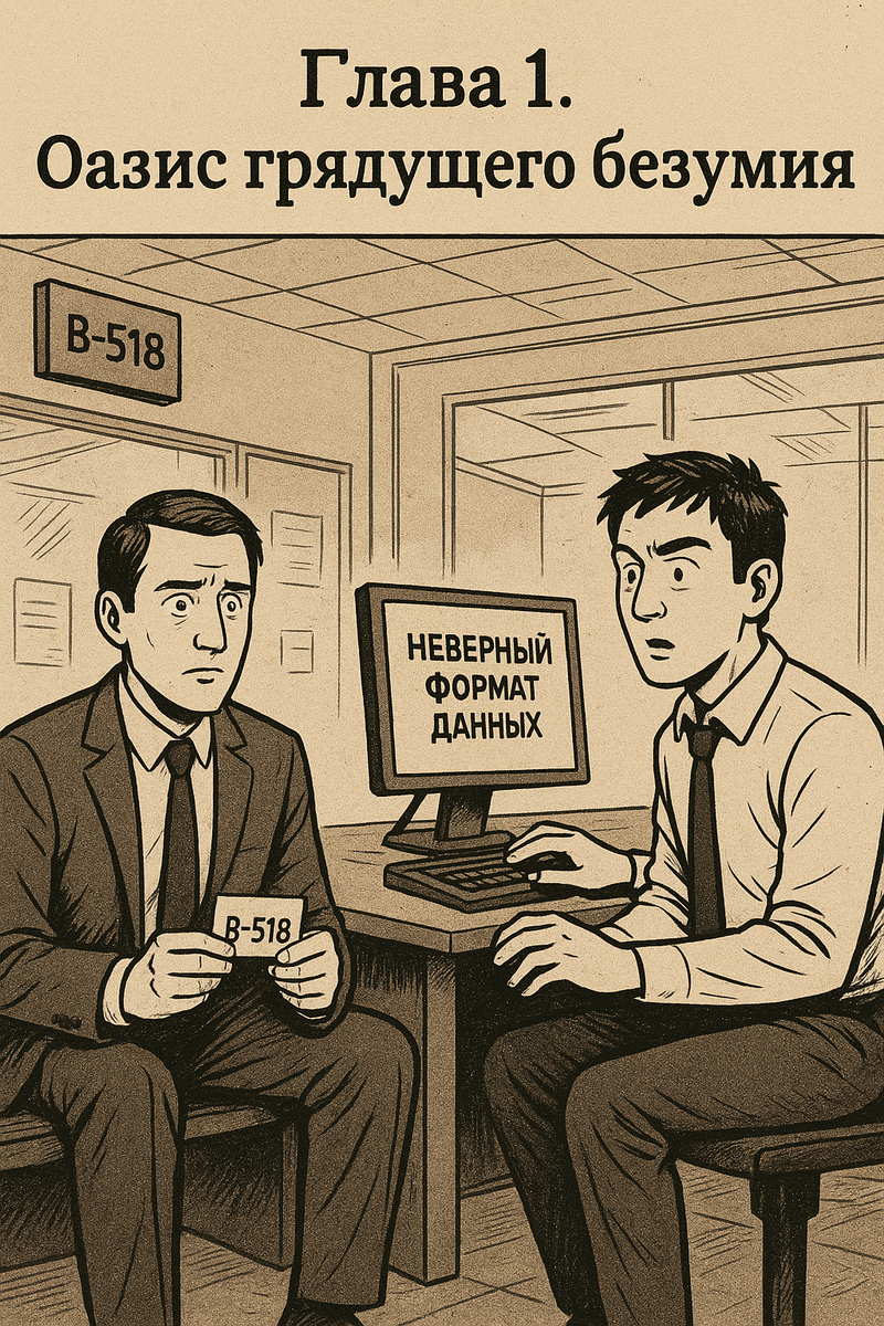 Уверенный взмах рукой, удар по клавишам. На лице — ожидание фанфар. На экране — безразличное сообщение «Неверный формат данных».