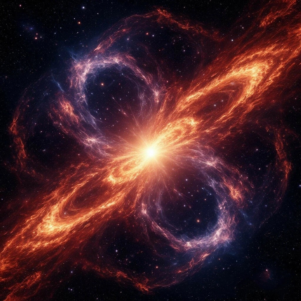 Второй раз астрофизики  запутали всех.( Первый раз , когда сверх старые  звёзды, в конце своей эволюции, назвали сверхновыми) Начальное, то есть реликтовое излучение, ну никак на взрыв не было похоже. Да и взрываться то было нечего. Да мощное, но всего лишь излучение.