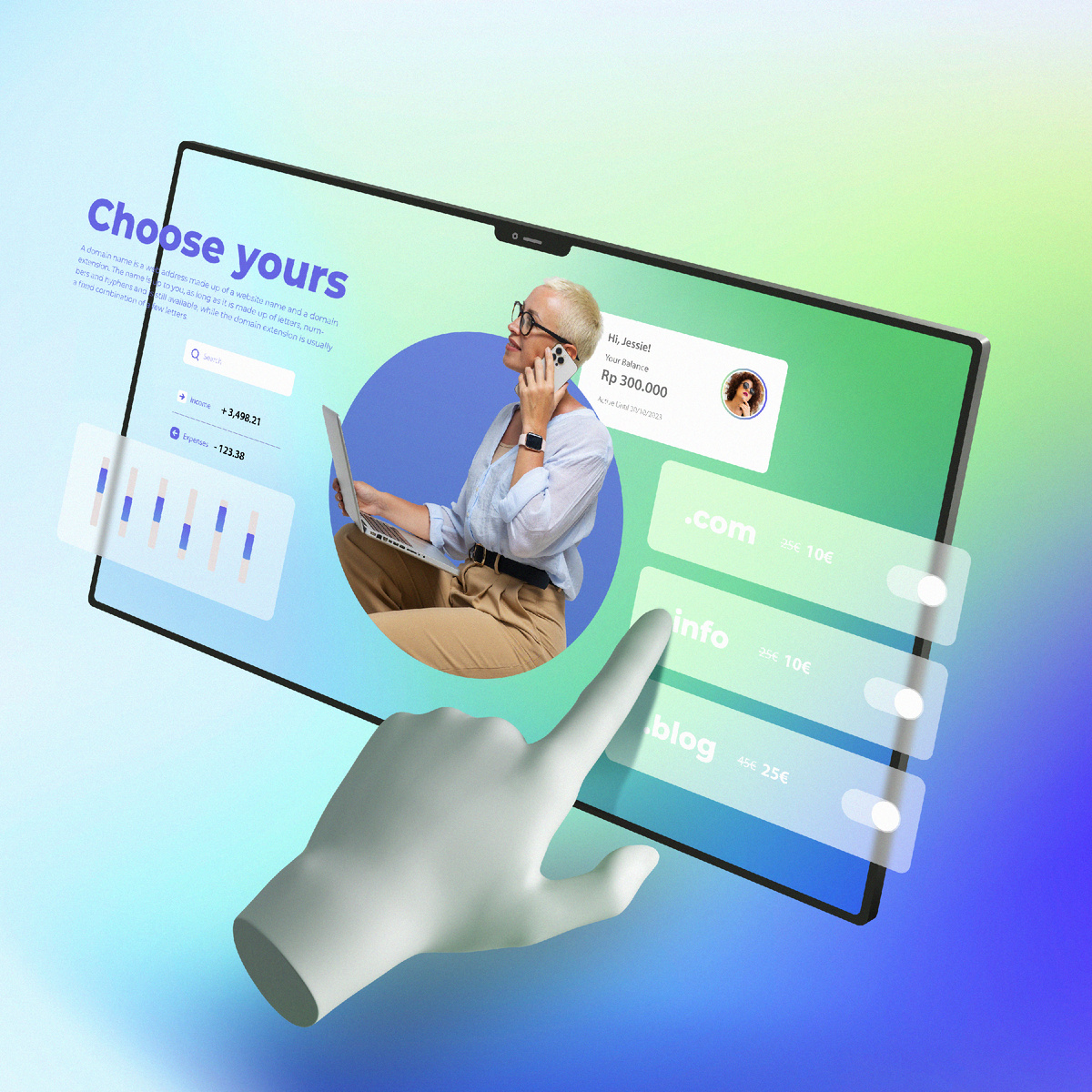 Источник изображения: freepik.com/free-photo/3d-rendering-website-hosting-concept_28645203.htm