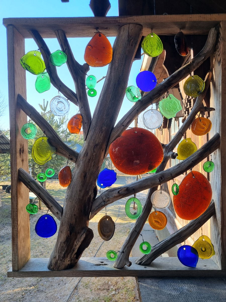 Витраж в стиле Адирондак от маэстро Дрождини. 