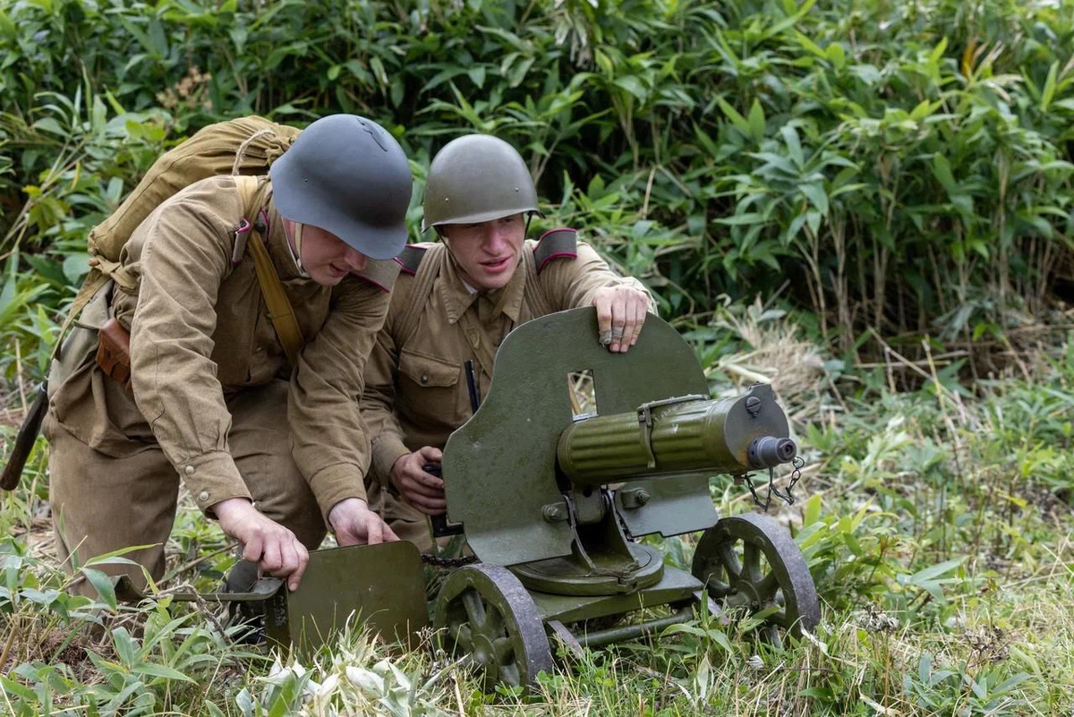 Эпизод военно-исторической реконструкции.