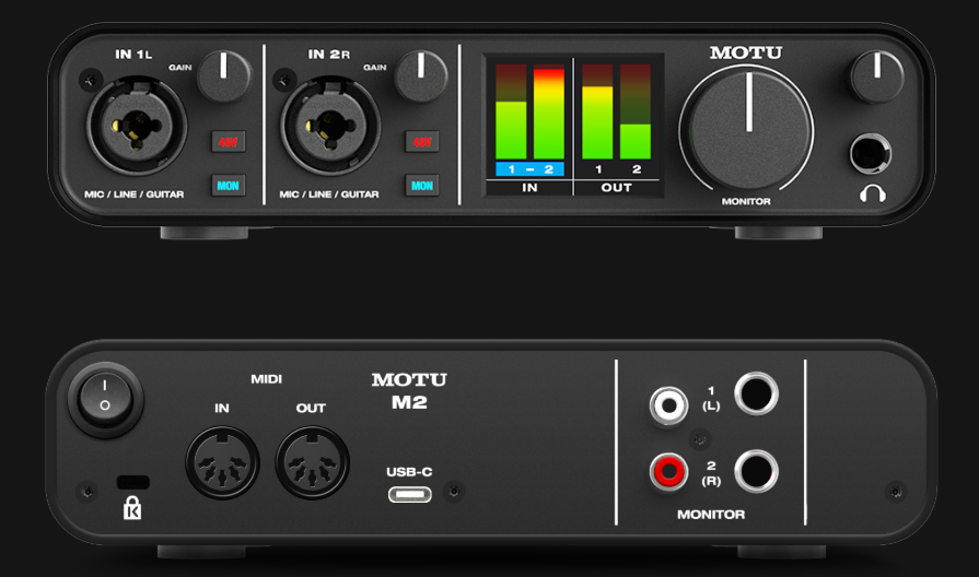 спереди 2 унивсальных входа, сзади миди входы-выходы и выходы RCA (тюльпаны) с TRS - не густо