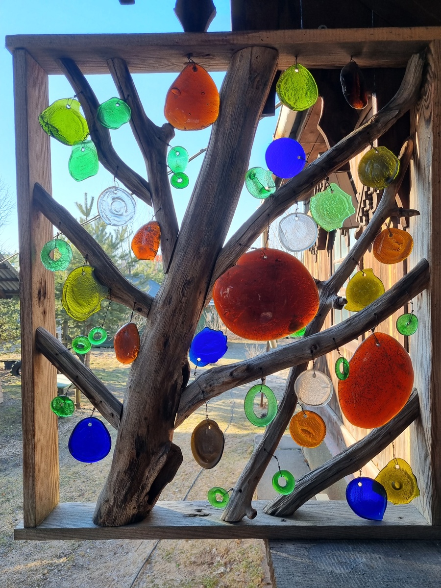 Витраж в стиле Адирондак от маэстро Дрождини.