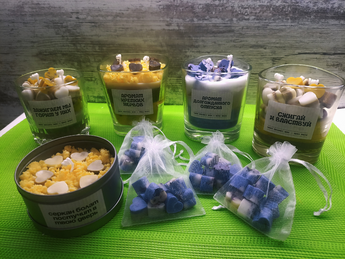 Начала изготавливать свечи