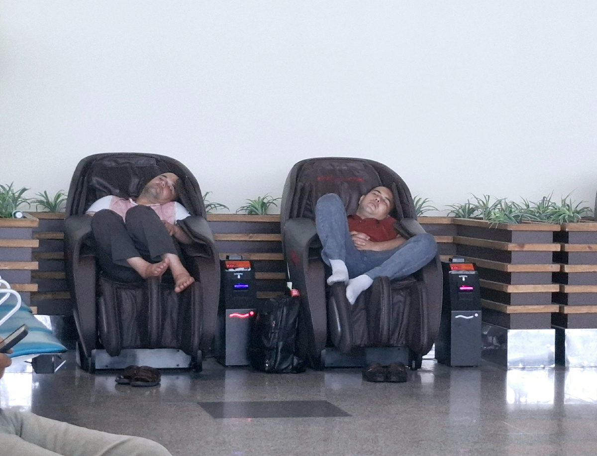 Зал ожидания в Домодедово