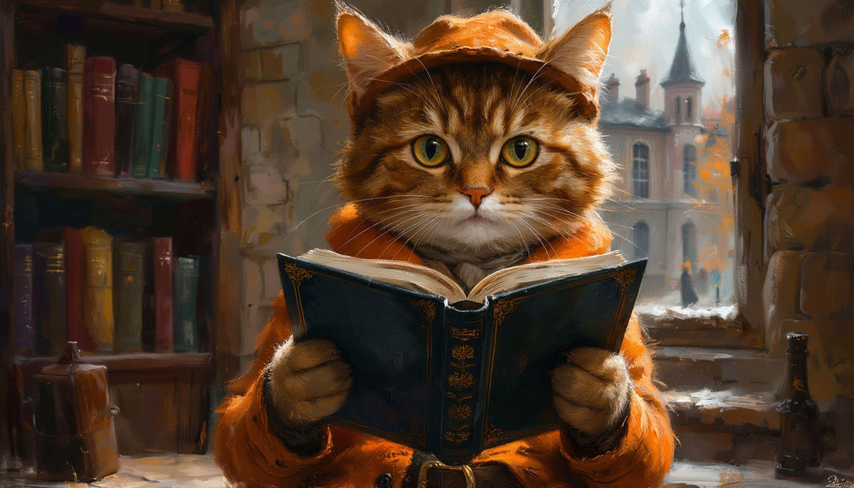 Кот читает Достоевского