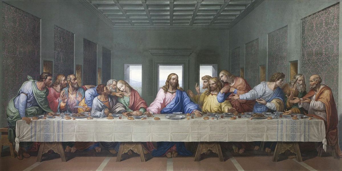 Тайная вечерня. худ. Леонардо Да Винчи.