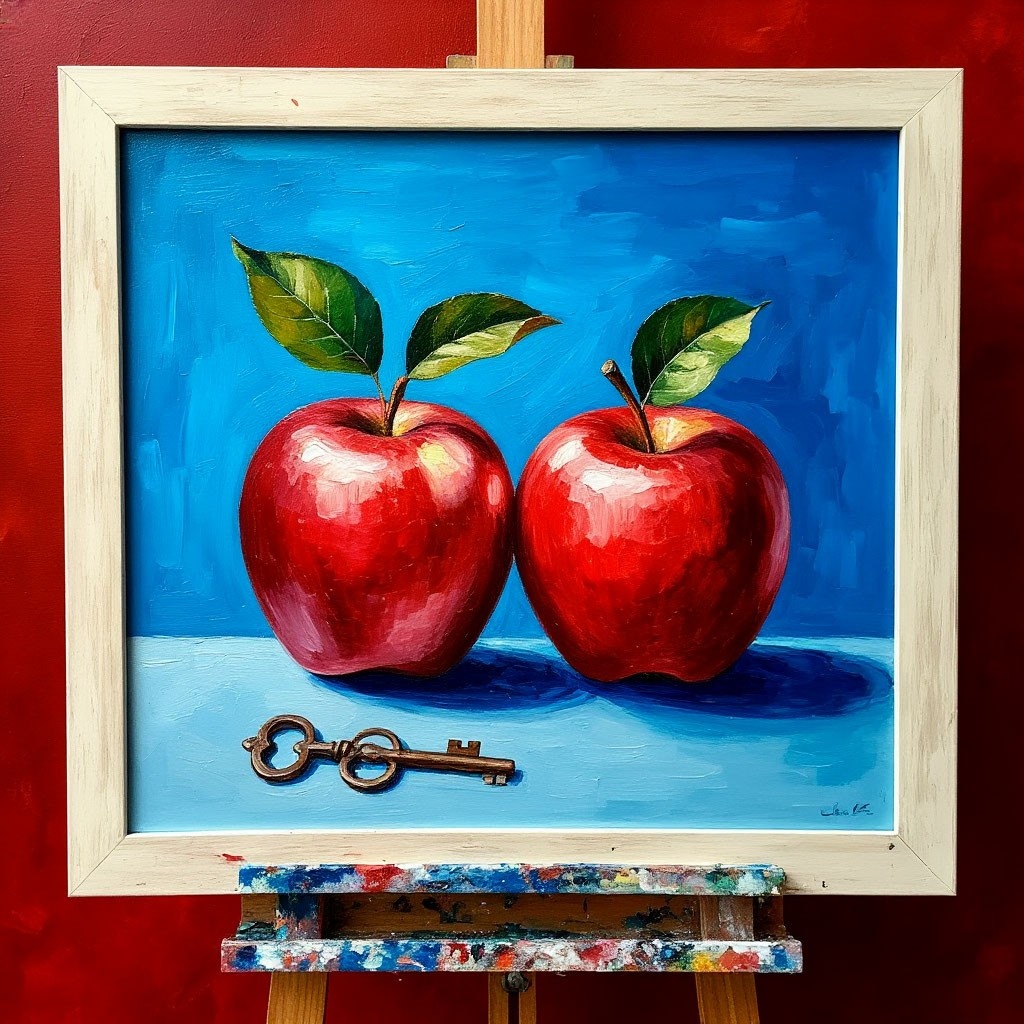 Ключ получился немного странный, но так даже мне больше нравится. Странный ключ от непростой двери...