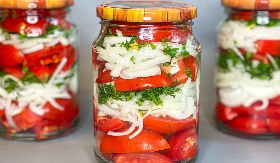Помидоры по - Фински на зиму.Очень вкусные 💗