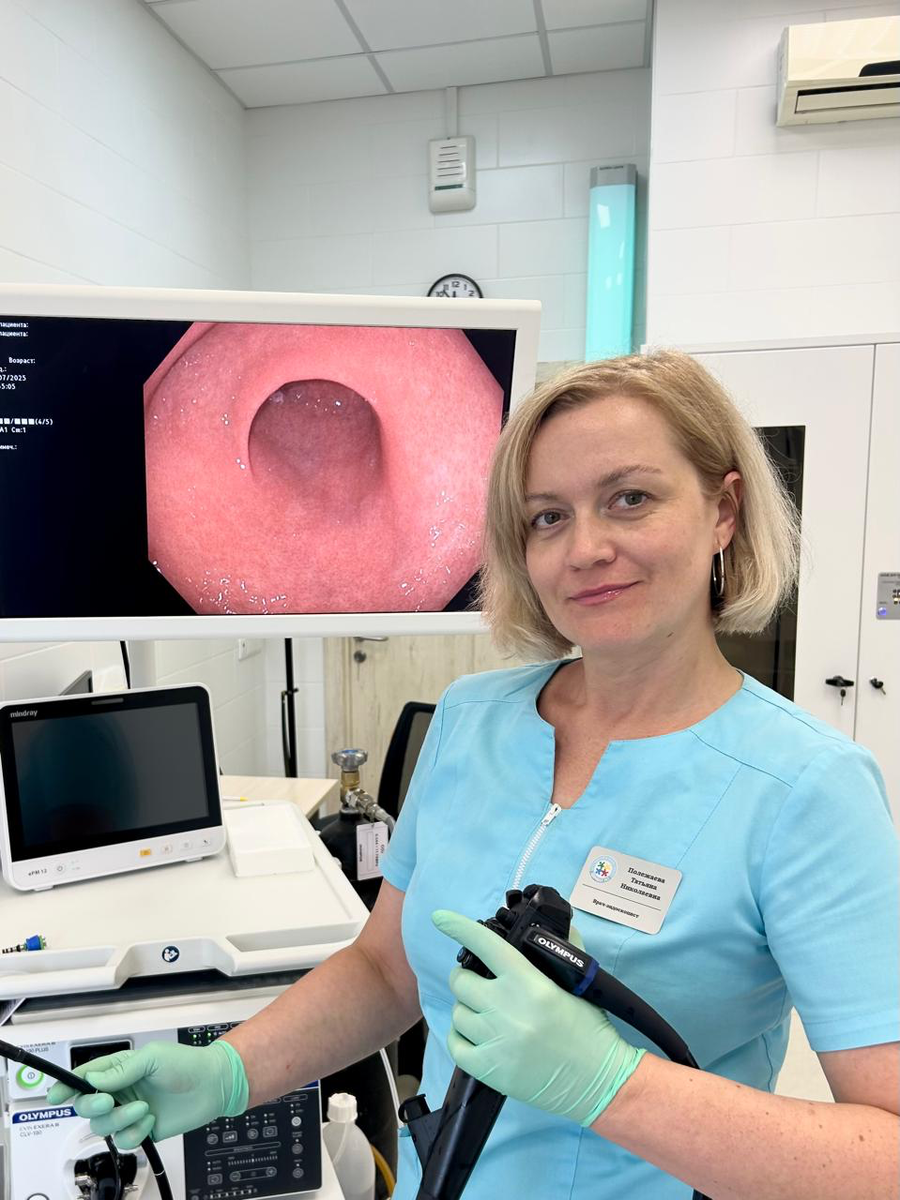 Полежаева Татьяна Николаевна
Врач-эндоскопист, высшая категория
