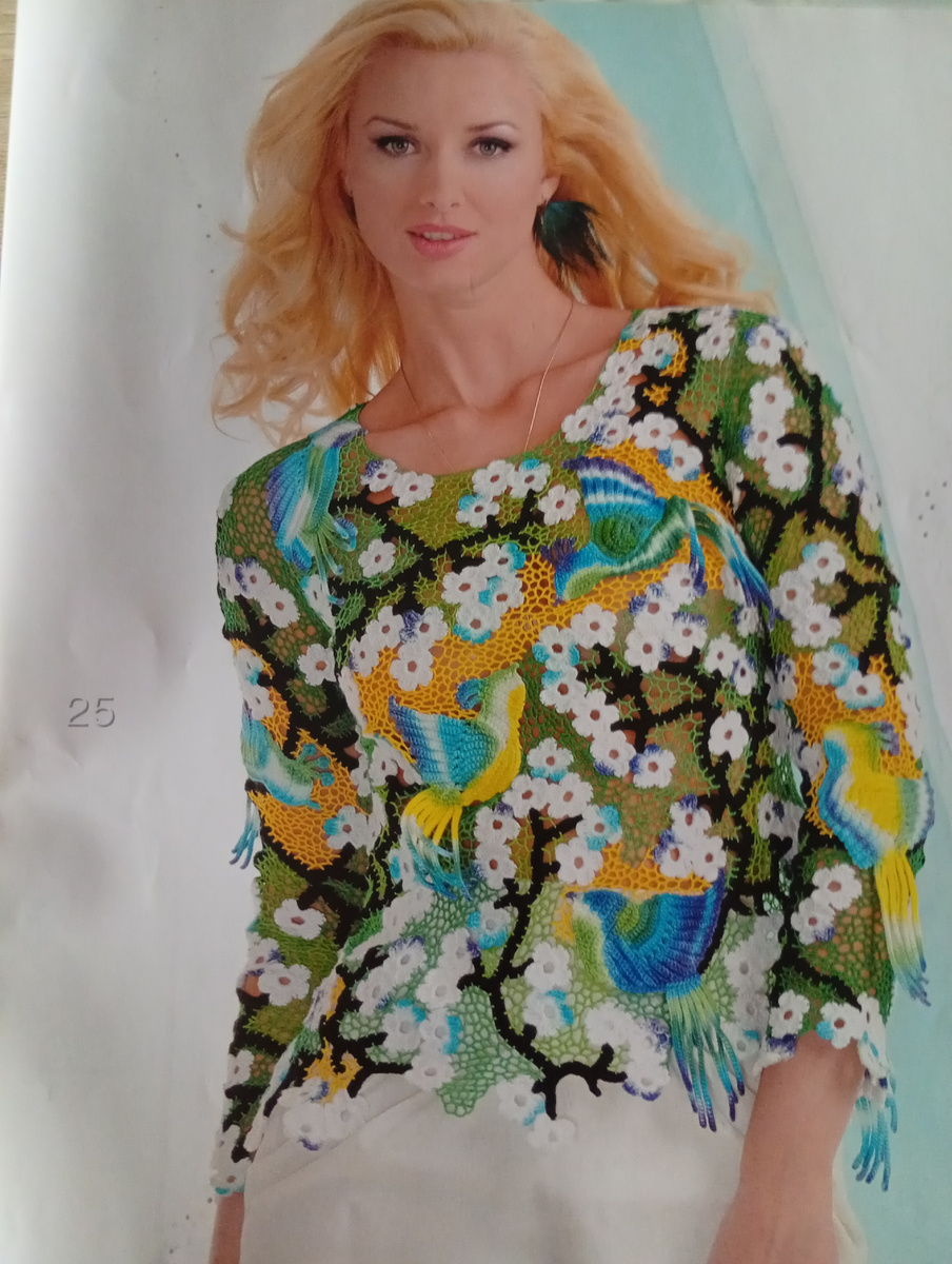 Фото из журнала по вязанию.