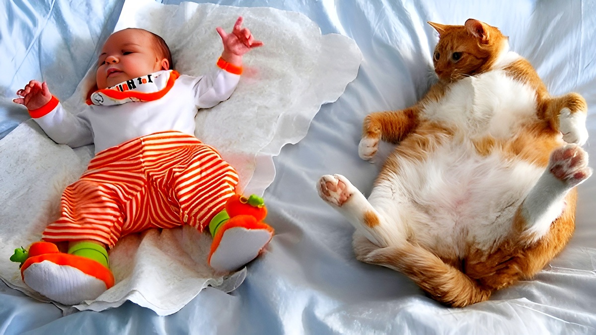 100% поднимет настроение: 25 фото малышей и животных с самыми радостными эмоциями