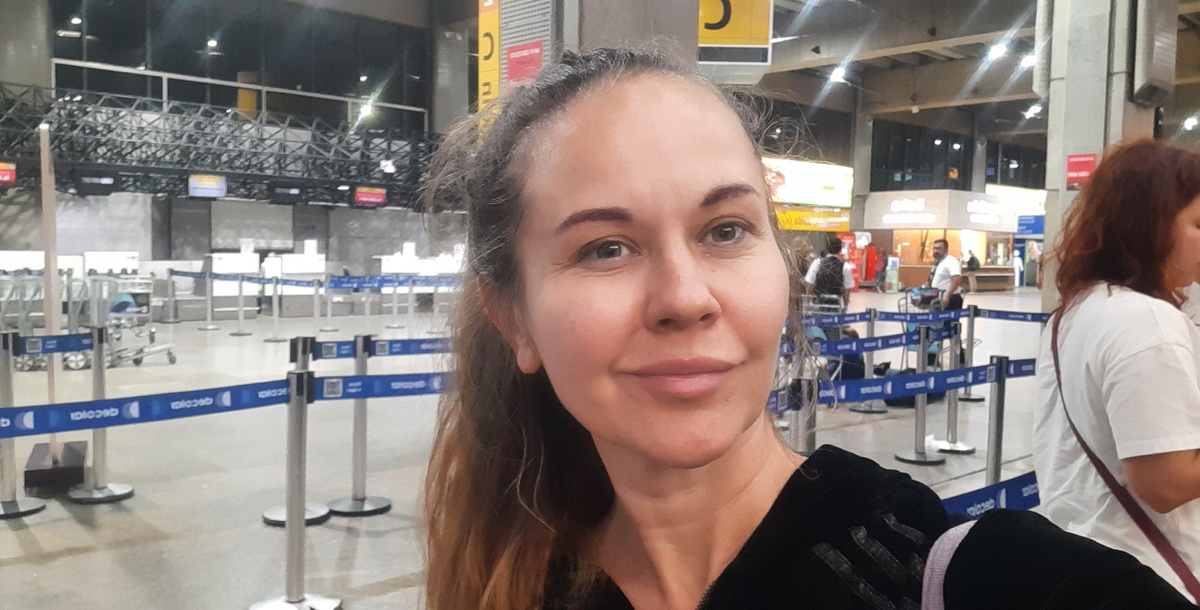 Это ещё в аэропорту Сан-Паулу "Гуарульос"