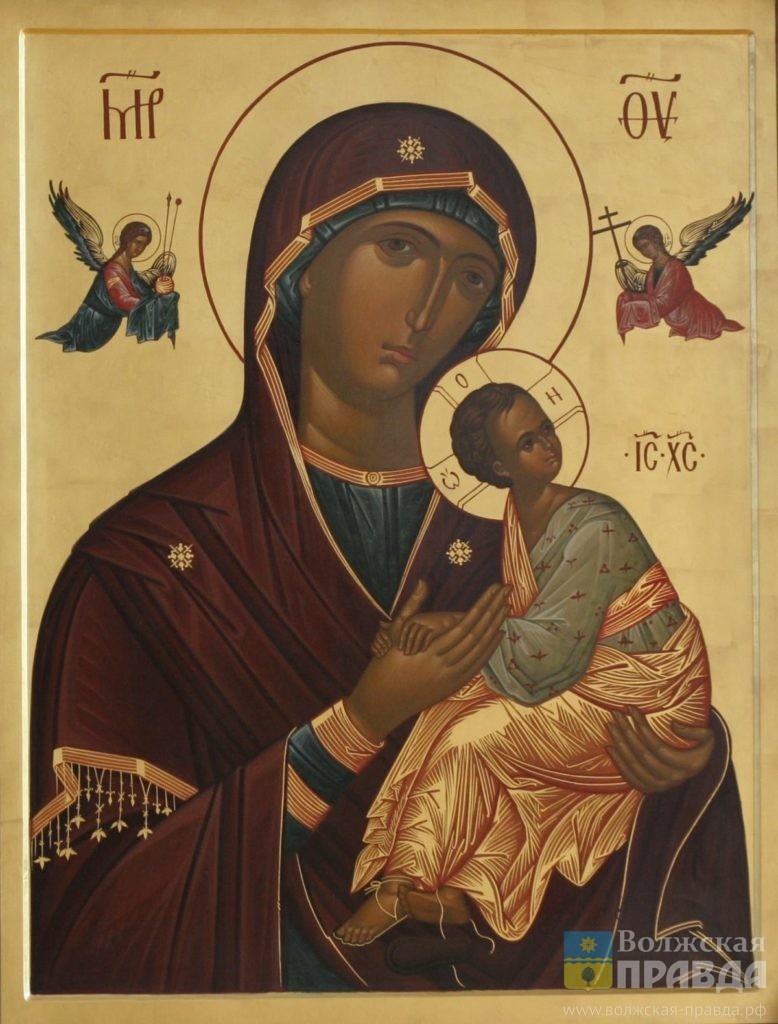 Страстная икона Божьей матери. Источник: hram-troicy.prihod.ru📷    На Тихона грибовно – а в полях хлебовно: традиции 26 августа
