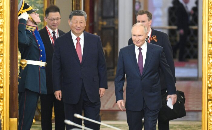 Си Цзиньпин и Владимир Путин, Москва, 8 мая 2025 года / фото: сайт президента РФ 