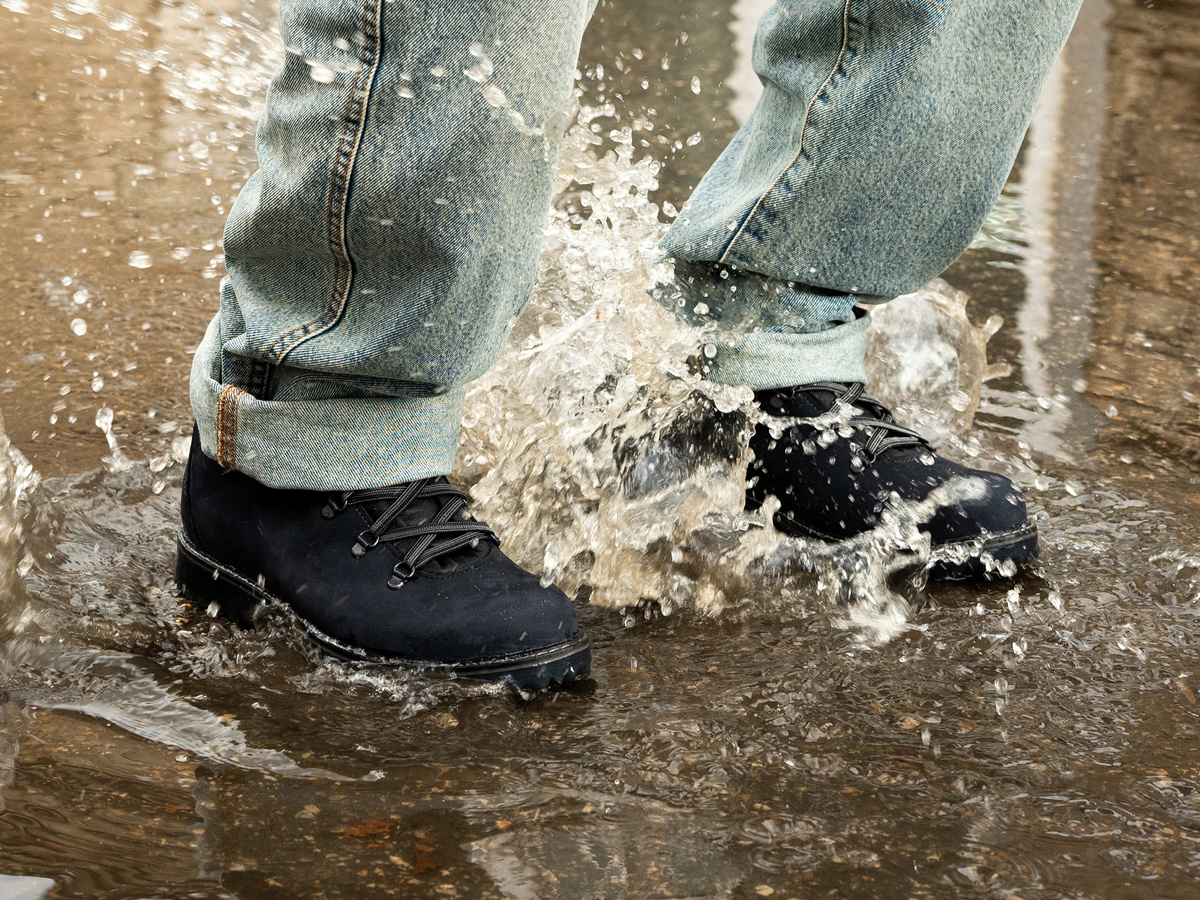 Ботинки  хайкеры TREK Парк синий (нат.кожа)