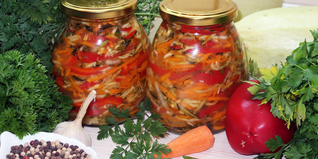 Кабачки по-корейски на зиму