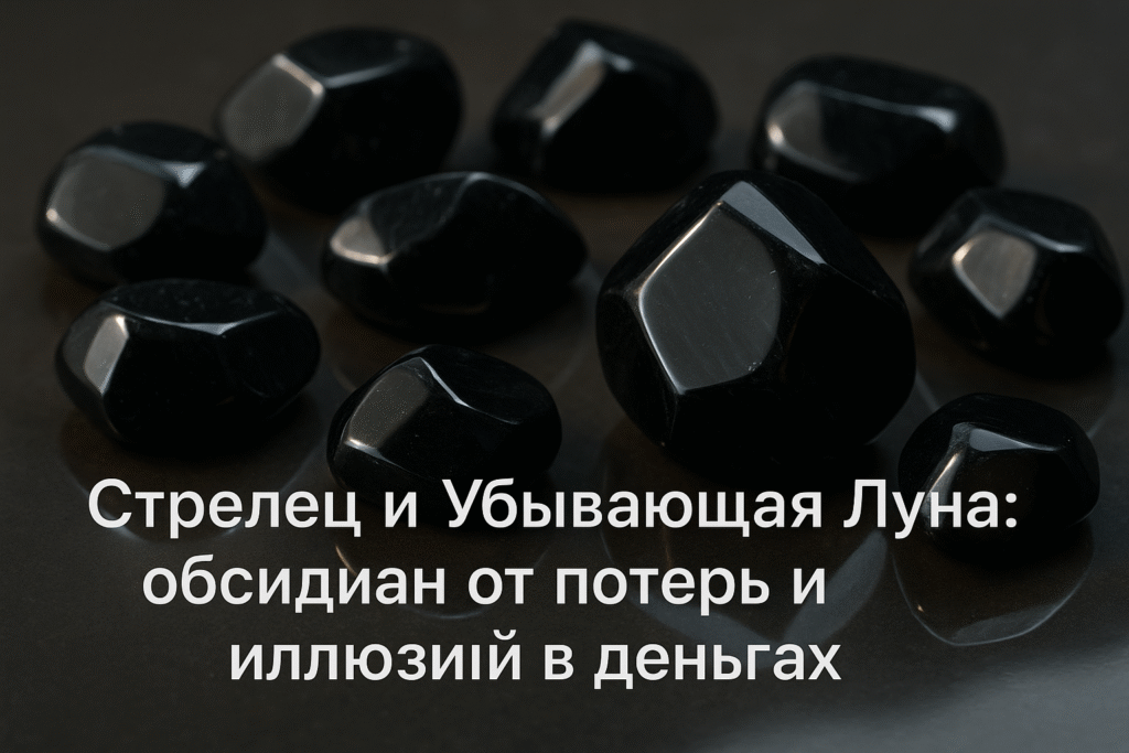   Стрелец_Убывающая_Луна_Обсидиан_потери_иллюзии_деньги Гороскоп Голосом
