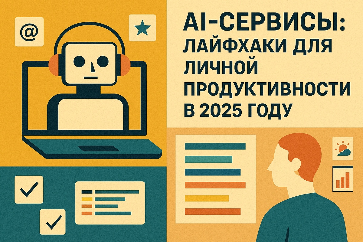 Топ AI-сервисов 2025 года для продуктивности: лайфхаки без лишнего шума