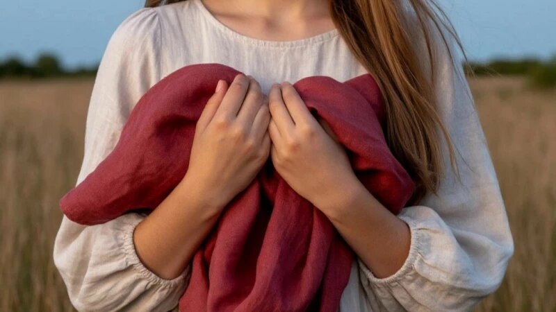     Девушка. Женские руки. Красный цвет. Шедеврум / altapress.ru