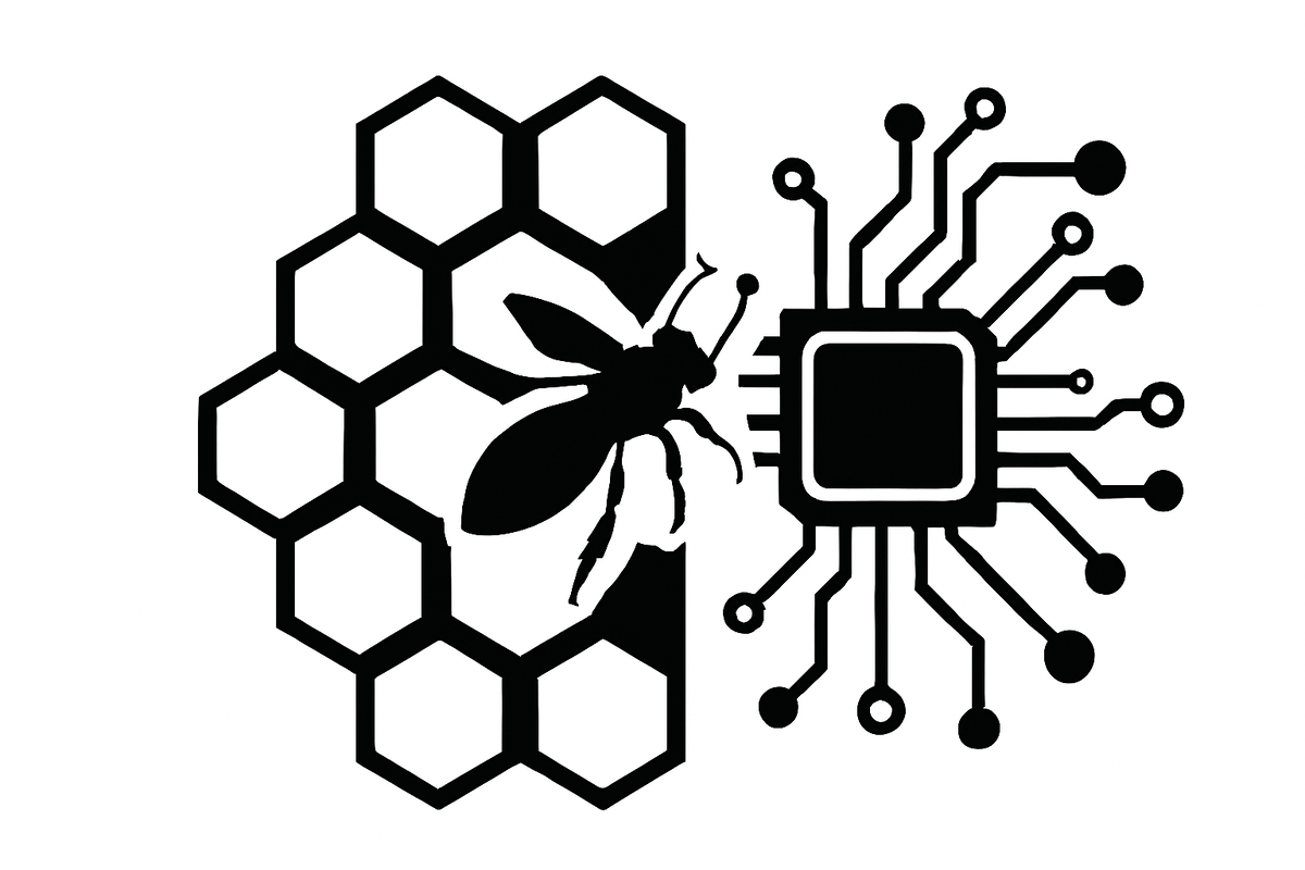 Пчела исследует переход от природной структуры сот к технологическому микрочипу