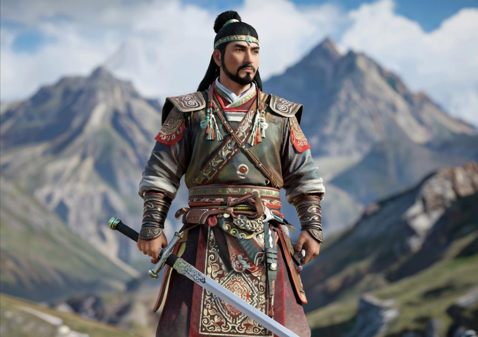 Так ИИ видит воина-киргиза 