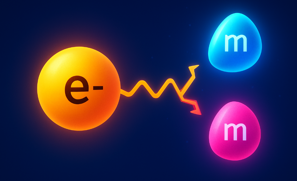 Электрон распался на эмэндэнс :)