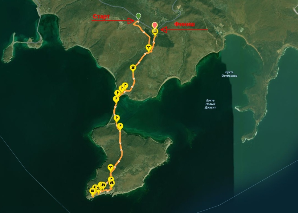 карта нашего маршрута