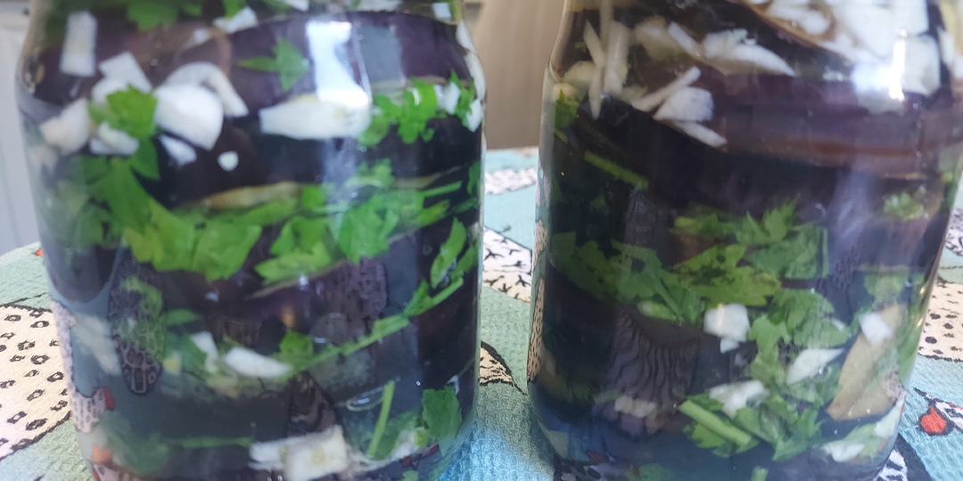 БАКЛАЖАНЫ С ЧЕСНОКОМ на зиму. Легкая заготовка.