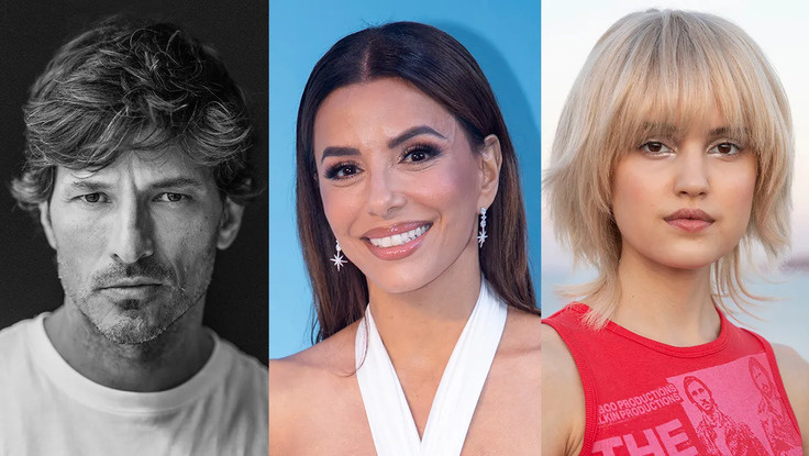 Андрес Веленкосо, Хлоя Свитлав и Ева Лонгория. Источник: hollywoodreporter.com