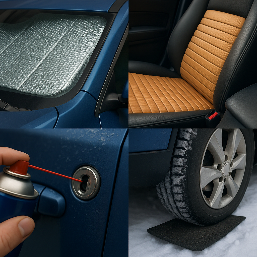 Если автомобиль под открытым небом