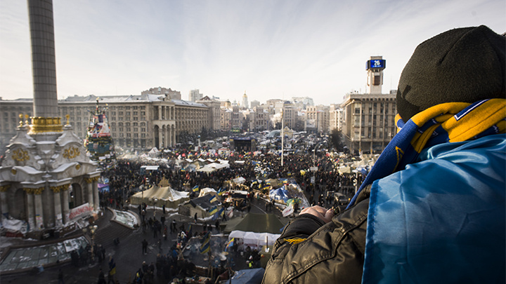    Украину смогли сделать полигоном, где отрабатывали технологии превращения некогда братского народа в "анти-Россию". Фото: Luca Piergiovanni/ZUMAPRESS.com/Global Look Press