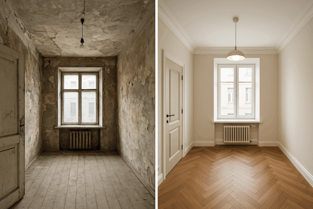    sekrety_uspehnogo_remonta_v_starom_fonde_do_i_posle_ot_vladimira_omelchenko Ремонт квартир