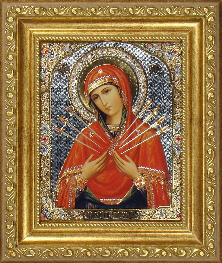 26 августа - празднование иконы Божией Матери "Семистрельная". Изображение из открытых источников.