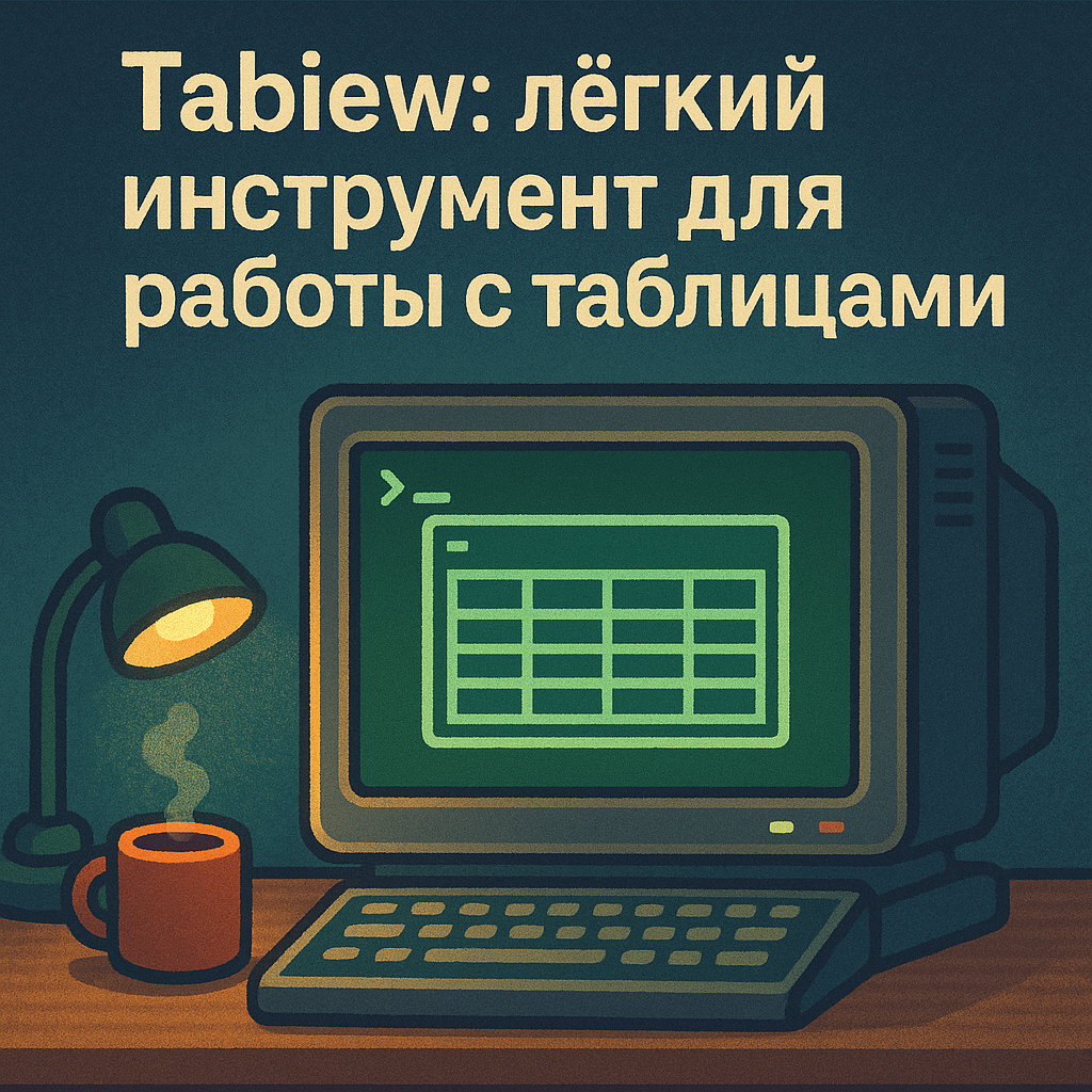 Tabiew — таблицы на скорости терминала