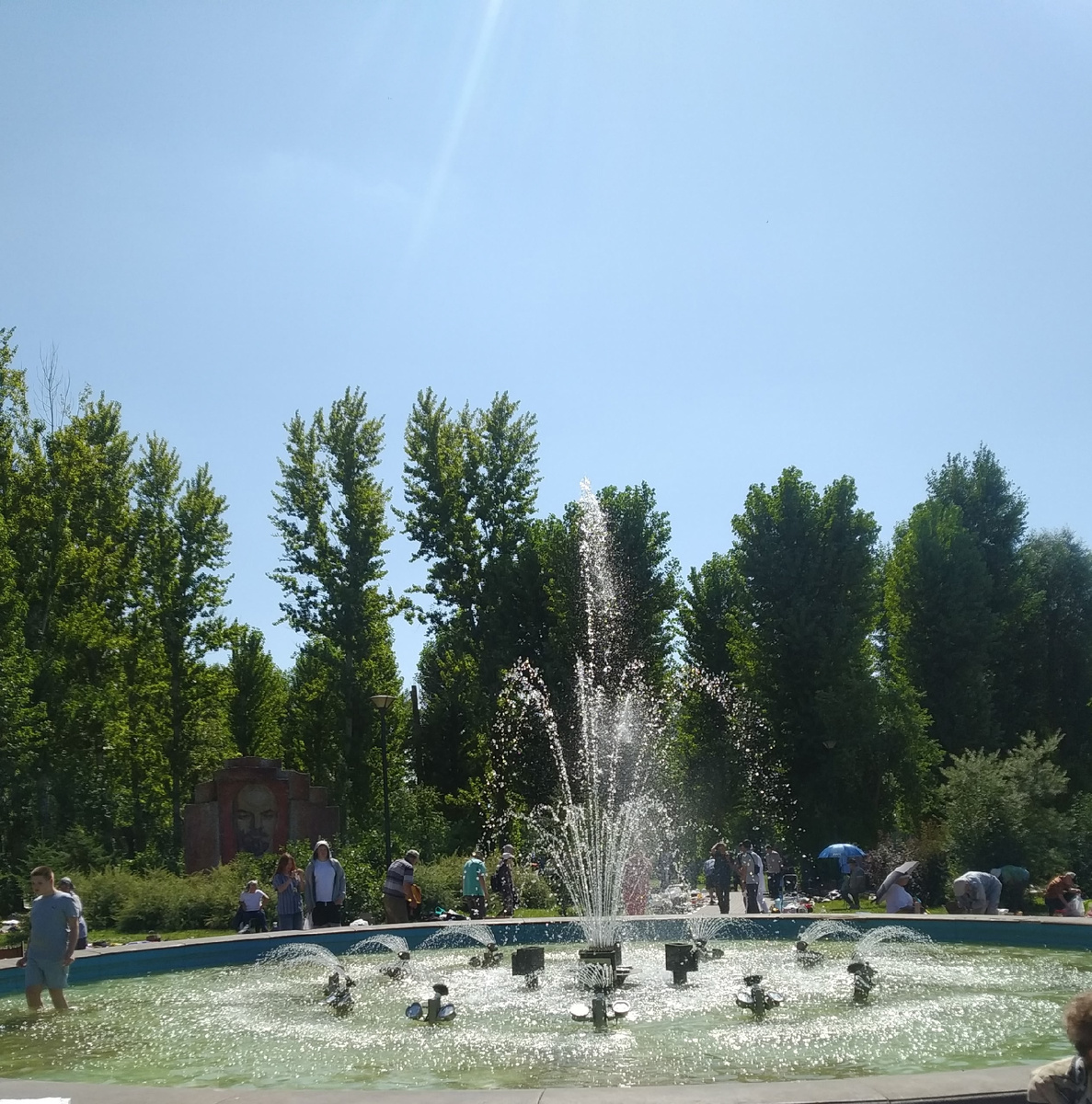 Фонтан в парке Тинчурина