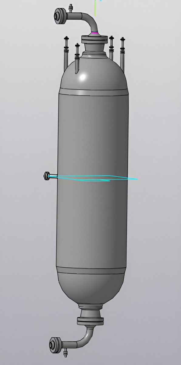 Фото: Макар Ромашкин. 3D-модель двухступенчатого реактора для переработки нефти