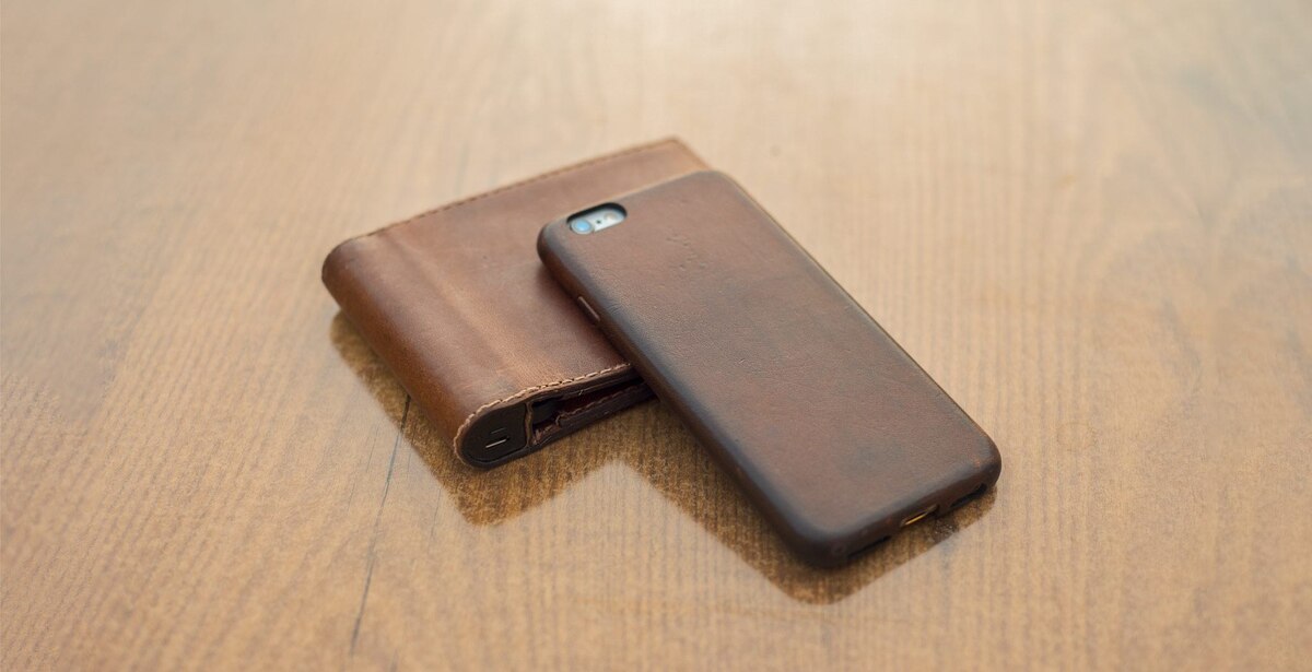 Nomad чехлы из кожи Horween на iPhone 6s, стильный аксессуар.
