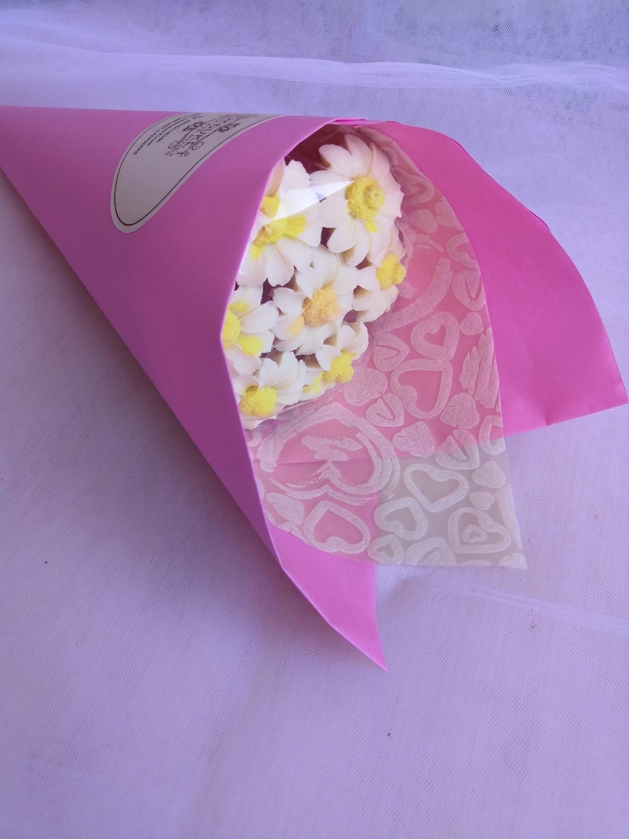 Букет из шоколадных цветов 