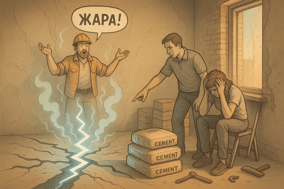 «Жара!» — классическая отговорка прораба при ремонте квартиры в летнее время