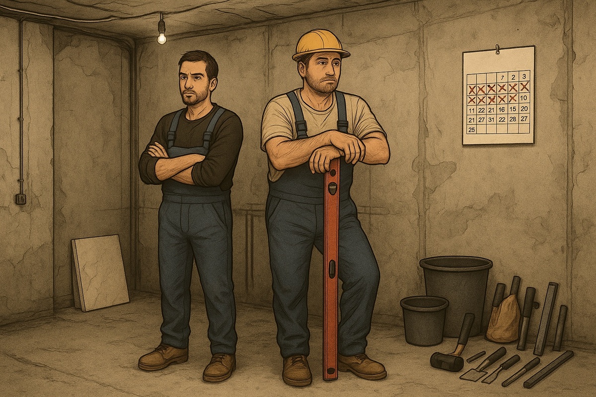 Среда — уже выходной?»: почему график ремонта квартиры нарушается посреди рабочей недели