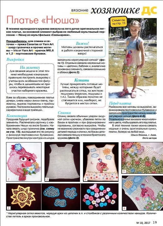 Авторская работа в технике Ирландского кружева "Нюша"