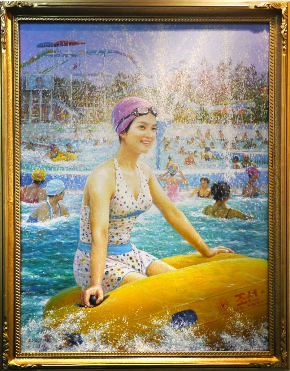 Картина северокорейской студии живописи "Мансудэ"