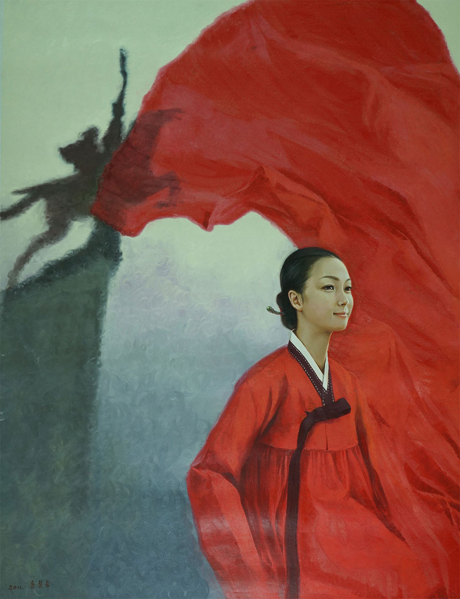 Картина северокорейского художника