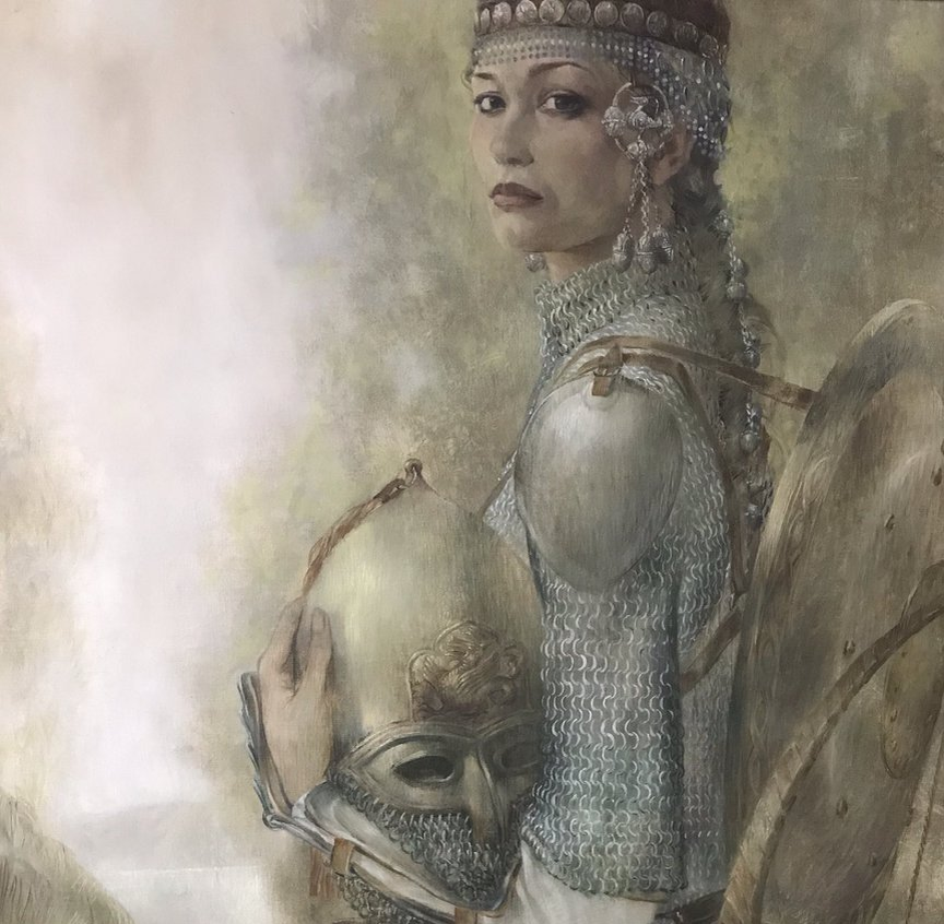 Фрагмент картины «Утро». Художник Булат Гильванов