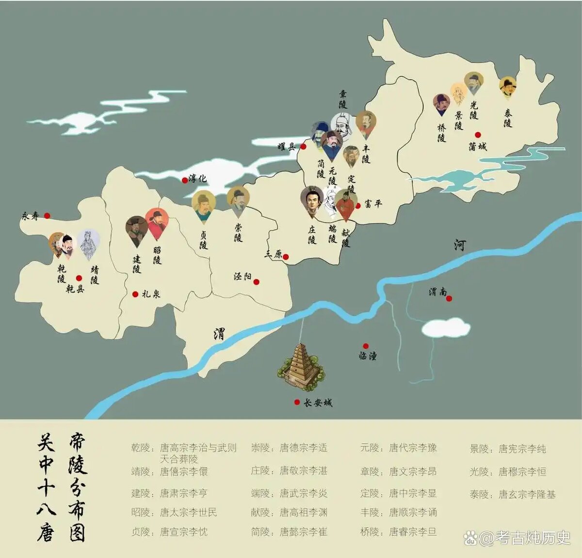 Карта расположения гробниц 