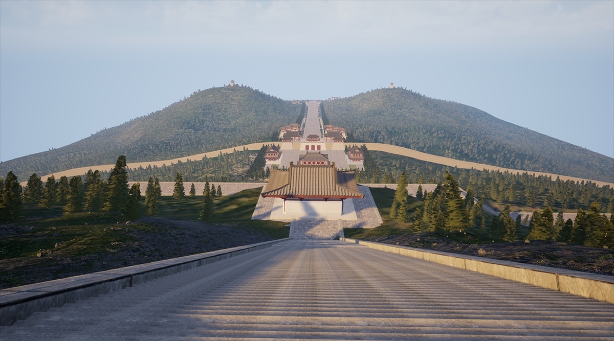 Общий вид всего погребального комплекса